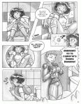  alex_(totally_spies) comic donna_ramone dtiberius futa_on_futa futanari gloryhole_much monochrome spanish totally_spies 