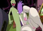  boyfriend_and_girlfriend cartoon_gonzo cg_editors couple couple_(romantic) couple_sex invader_zim irken zim zita(zim) 