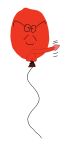  1boy 2024 balloon balls cartoon_network closed_mouth dexter_keane glasses grin grin looking_down male male_only mustache nude open_eyes penis red_balloon red_penis smile tagme testicle the_amazing_world_of_gumball white_background 