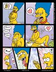 akabur comic futanari intersex lisa_simpson marge_simpson the_simpsons yellow_skin