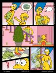 akabur comic futanari intersex lisa_simpson marge_simpson the_simpsons yellow_skin