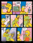 akabur comic futanari intersex lisa_simpson marge_simpson the_simpsons yellow_skin