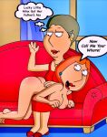  ass barbara_pewterschmidt big_breasts erect_nipples family_guy lois_griffin mother_&amp;_daughter spank_marks spanking thighs 