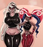  2_girls age_difference bitterbunz carmilla_carmine clothed hazbin_hotel long_hair mature mature_female mature_woman milf standing twitter velvette_(hazbin_hotel) vivienne_medrano vivziepop x 