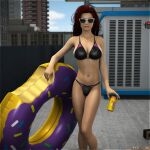  bikini female soda_can solo sunglasses sydgrl3d 