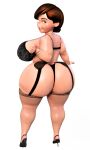 bra helen_parr huge_ass massive_breasts stockings the_incredibles thick_thighs