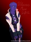  aria_t&#039;loak asari cleavage mass_effect villainous_muse 