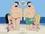 american_dad animated beach beach_sex big_breasts bill_(american_dad) cheating_boyfriend cheating_husband father_&_daughter fellatio francine_smith funny gif guido_l hayley_smith incest infidelity loop outside stan_smith water