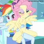 2_girls breasts equestria_girls fluttershy nude older older_female ponetan rainbow_dash tagme young_adult young_adult_female young_adult_woman