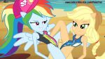 2_girls applejack equestria_girls older older_female ponetan rainbow_dash swimsuit tagme young_adult young_adult_female young_adult_woman