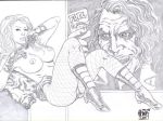 black_canary dc_comics j_david_lee monochrome tagme the_joker