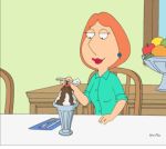 1girl areola areolae breast_expansion dark_areolae edit family_guy gif large_areolae lisalover lois_griffin smile smiling