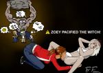  bill_(left_4_dead) francis_(left4dead) left_4_dead louis_(left4dead) pussylicking smoker_(left4dead) the_witch zoey_(left4dead) zombie 