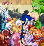  amy_rose blaze_the_cat cristal cristal_(ssxu) excessive_cum harem large_penis original_character rouge_the_bat sally_acorn sega sonic_the_hedgehog_(series) super_sonic_x_universe tikal_the_echidna 