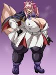  artoria_pendragon artoria_pendragon_(caster) big_breasts big_lips cosplay fate/grand_order fate_(series) koyanskaya milf plump tamamo_no_mae_(fate) thick_thighs 