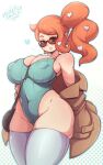 1girl 1girl alternate_breast_size big_breasts big_breasts breasts clothed clothed_female coat female_focus female_only glasses heart hourglass_figure huge_ass huge_breasts human human_only leotard long_hair mature mature_female nintendo orange_hair pokemon pokemon_ss ponytail red_hair secretly_saucy skindentation solo_female solo_focus sonia_(pokemon) source_request stockings sunglasses tagme text thick_thighs tinted_eyewear video_game_character video_game_franchise voluptuous watermark wide_hips