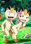 1_boy 1boy 1girl 1girl bbmbbf furry meowth meowzie nintendo palcomix pokemon pokepornlive