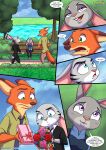 1girl 2boys a_fun_threesome_(comic) bbmbbf comic disney fur34* furry jack_savage judy_hopps nick_wilde palcomix zootopia