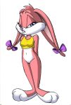  babs_bunny blue_eyes bunny_girl female_focus furry furry_female no_panties pussy tiny_toon_adventures 