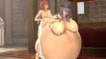 big_breasts camilla_(fire_emblem) cumflation fire_emblem fire_emblem_fates huge_belly sakura_(fire_emblem) theboobedone