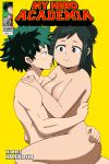  1boy 1girl adult_female big_ass big_breasts female green_eyes human incest inko_midoriya izuku_midoriya looking_at_partner male milf mother_&amp;_son multicolored_hair my_hero_academia nude_female nude_male outside smile teenage_boy vaginal_penetration 