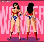 ass black_hair blue_eyes boots cleavage comic_book_character crisisbeat dc_comics diana_prince gif high_res huge_breasts patreon patreon_paid patreon_reward superheroine tiara wonder_woman wonder_woman_(series)