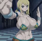 1girl 1girl 1girl big_breasts blonde_hair bra breasts clothed_female dratvan fairy_tail female_focus female_only huge_breasts long_hair lucy_heartfilia solo_female solo_focus tagme teen venus_body