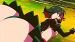 1girl animated animated_gif ass big_ass black_hair gif huge_ass kill_la_kill matoi_ryuuko multicolored_hair red_hair senketsu skirt