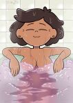  1girl amphibia bath bathing bathroom bathtub big_breasts brown_hair bubble_bath closed_eyes creative_censorship dark-skinned_female dark_skin female_only mature_female milf mrs._boonchuy naked_female nude nude_female oum_boonchuy planz34 pleasure_face solo_female solo_focus 