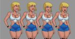  1boy 1girl alien alien_girl big_breasts blonde blonde_hair blue_eyes bob_cut breasts clones fellatio female_focus fit_female galatea high_res hourglass_figure huge_breasts male/female muscular_female patreon patreon_paid patreon_reward short_hair solo_focus sunsetriders7 tagme 