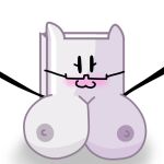  battle_for_dream_island bfdi big_breasts book book_(bfb) book_(object) bookypillow bookypillow_(character) cute female_only glasses nipples object_shows pillow pillow_(bfb) 