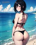  1girl ai_generated attack_on_titan big_ass big_ass bikini black_hair mikasa_ackerman shingeki_no_kyojin voluptuous voluptuous_female 