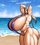  anime beach bikini blonde_hair brown_eyes cleavage fair-skinned_female forehead_jewel forehead_mark gigantic_ass gigantic_breasts hairband headband hourglass_figure huge_breasts jewelry kimono kumogakure_symbol long_hair naruto naruto_shippuden negoto_(nego6) ninja_headband pale_skin pupilless_eyes qipao tsunade tsunade_senju twin_tails voluptuous voluptuous_female yellow_hair yukata 