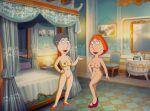 barbara_pewterschmidt breasts erect_nipples family_guy lois_griffin mother_&_daughter nude shaved_pussy thighs