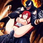  1girl ai_generated big_breasts breasts erza_scarlet fairy_tail female_pervert female_sub long_hair nipples nude pervert pussy red_hair sex submission vaginal 