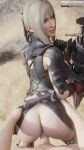  1boy 1girl aranea_highwind audiodude big_breasts big_penis bouncing_ass bouncing_breasts bubble_butt doggy_position final_fantasy from_behind lazyprocrastinator looking_at_viewer male_pov moaning silver_eyes silver_hair thick_thighs vaginal_penetration 