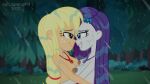  2022 2_girls applejack_(eg) blonde_hair breasts equestria_girls eskimo_kiss friendship_is_magic green_eyes hugging looking_at_another metalhead97 my_little_pony nipples nipples_touching nose_to_nose noses_touching older older_female purple_eyes purple_hair raining rarity_(eg) smile wet white_skin young_adult young_adult_female young_adult_woman yuri 