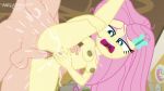  breasts equestria_girls female_ejaculation fluttershy_(eg) friendship_is_magic green_eyes masturbation masturbation_while_penetrated metalhead97 my_little_pony nipples older older_female open_mouth orgasm orgasm_face penis pink_hair pubic_hair pussy pussy_juice sex yellow_skin young_adult young_adult_female young_adult_woman 