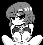  18waire 1boy 1girl big_breasts black_and_white black_background bra breast_grab breasts erection eyelashes high_res human inkershike looking_at_viewer male male/female male_pov monochrome nail_polish nipples painted_nails paizuri partial_male penis pov ramona_flowers scott_pilgrim simple_background smile solo_focus straight 