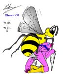 anal beastiality bee beedrill bird biyomon crossover digimon glenn_(artist) pokemon stinger