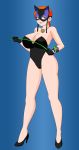 ben_10 big_breasts breasts commission female gwen_tennyson mask pervyangel solo weapon whip