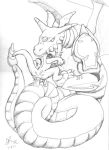  anal digimon flamedramon glenn_(artist) megidramon vore vore_on_male yaoi 