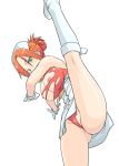  1girl breasts female_only garnet garnet_(rumble_fish) gloves green_eyes high_kick hinemosu hinemosu_notari kick kicking nipples nurse paizuri panties pantyshot penis pink_hair rumble_fish solo solo_female the_rumble_fish torn_clothes underwear upskirt 