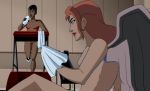 dc dc_comics dcau gym hawkgirl justice_league nude vixen_(dc)