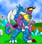  behemoth digimon exveemon final_fantasy glenn_(artist) 