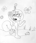  1girl aged_down anthro barefoot braces bubbles cub diving_helmet dtcg feet female flat_chest furry glasses helmet leak monochrome navel nickelodeon nipples nude ocean paws peril pussy sandy_cheeks sea sketch skinny_dipping solo spongebob_squarepants squirrel tagme traditional_media_(artwork) underwater water young 