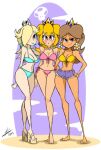  bigdead93 breasts clothing mario_(series) nintendo princess_daisy princess_peach rosalina 