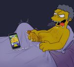  cellphone masturbate moe_szyslak the_simpsons 