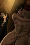 attack_on_titan big_breasts big_penis cheating eren_jaeger french_kiss hidden_sex huge_breasts huge_penis hugging kissing light-skinned_female looking_at_another looking_at_partner mikasa_ackerman mikasa_ackerman_(marley_arc) muscular_female netorare new_epic_artist old_man_fucking_teenager older_man_and_teenage_girl open_mouth saliva saliva_string saliva_trail shingeki_no_kyojin shingeki_no_kyojin:_marley_arc short_hair standing_on_one_leg standing_sex tongue_out