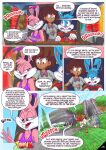 1boy 1girl 2_girls amphibia anne_boonchuy babs_bunny buster_bunny club_toonx_fantasy comic crossover disney furry macergo tiny_toon_adventures warner_brothers